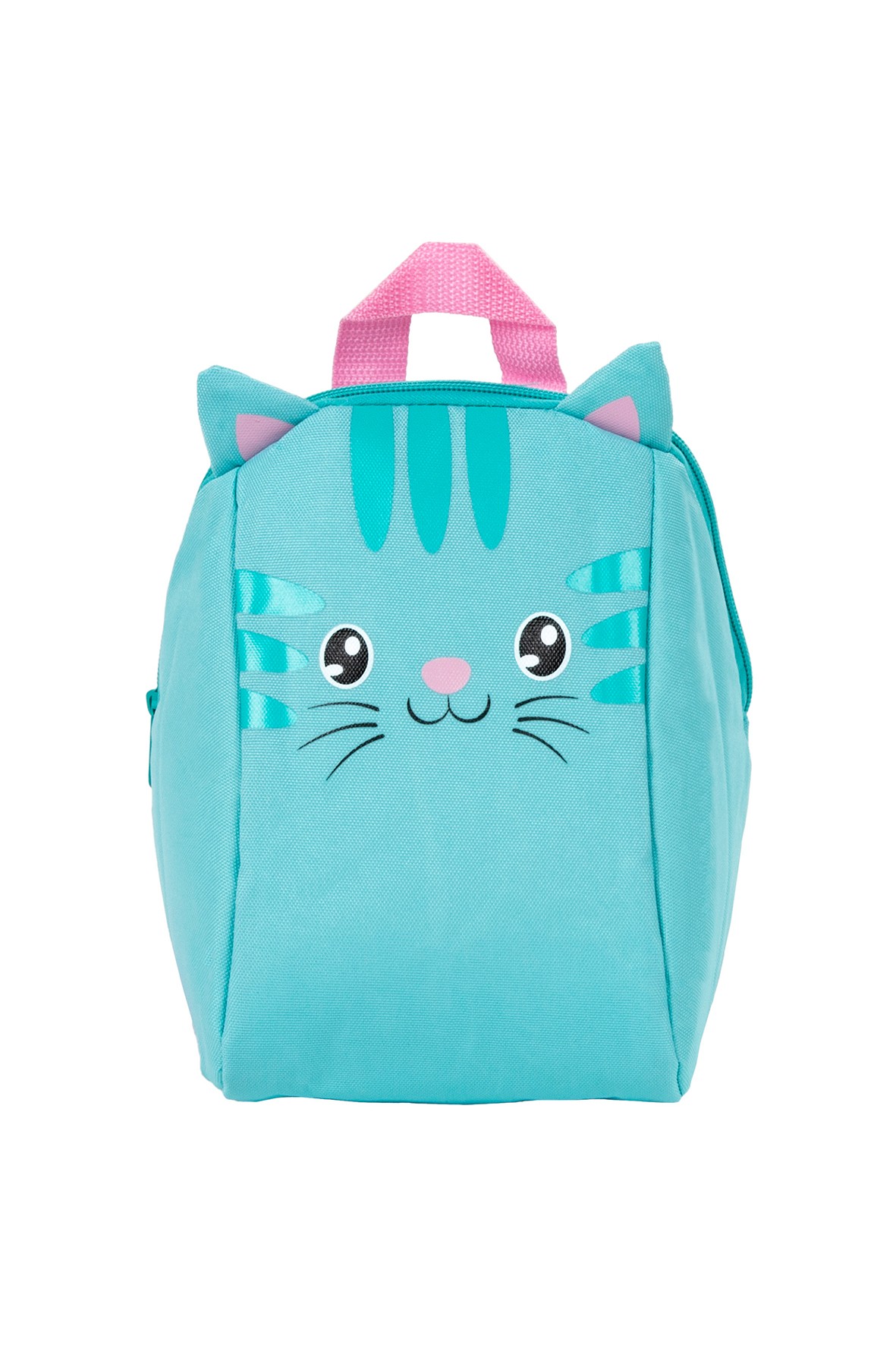 Plecak przedszkolny z kotem - niebieski