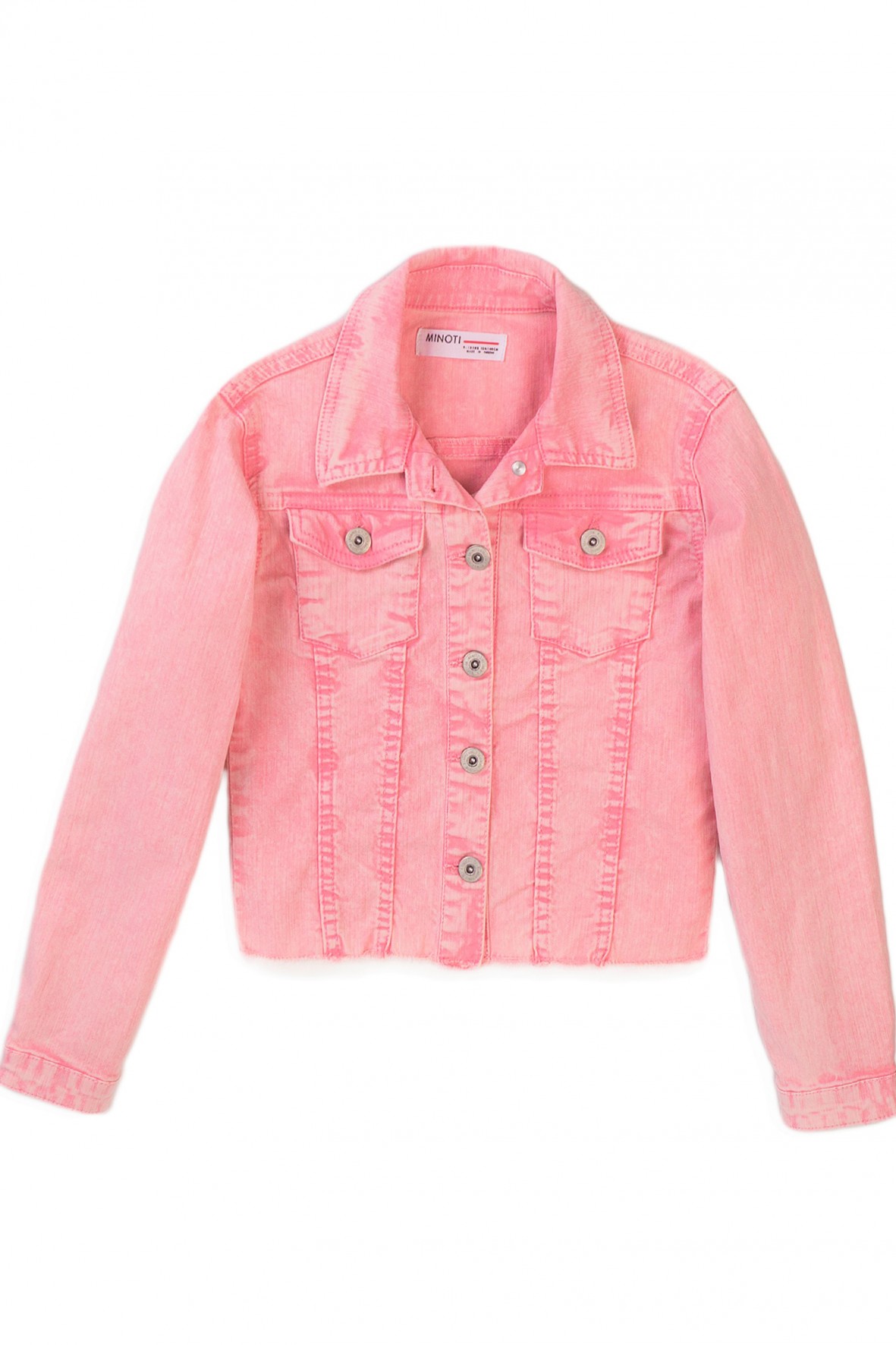Różowa kurtka jeansowa dla dziewczynki
