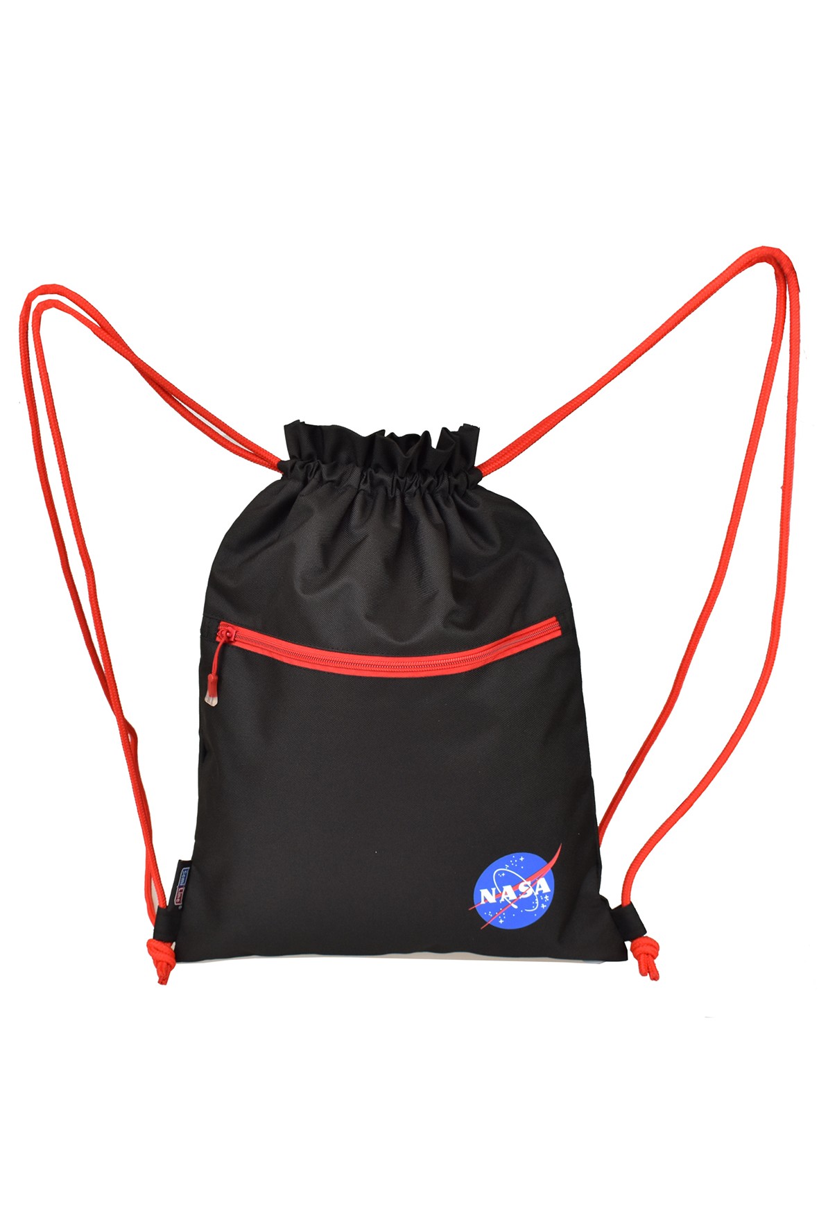 Czarno-czerwony worek NASA 44x33cm