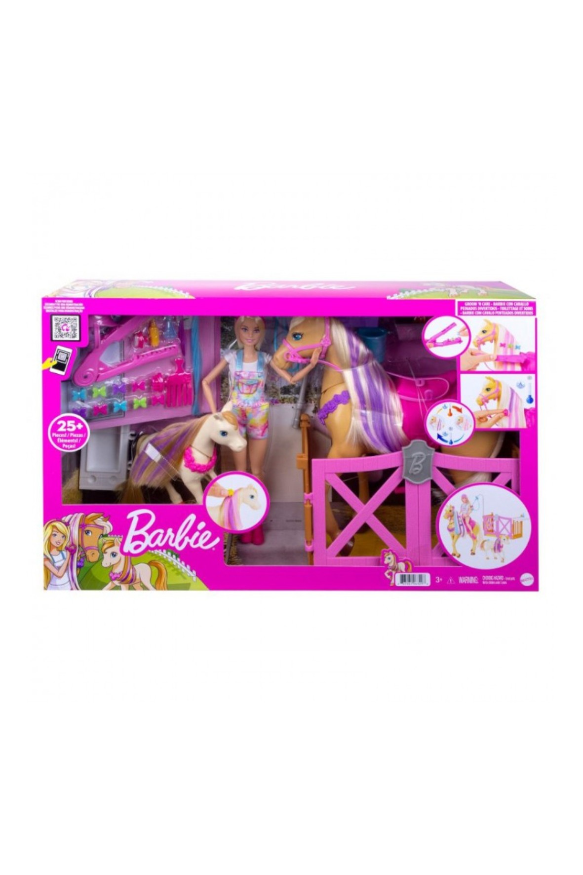 Barbie konik stylizacja i opieka - zestaw 