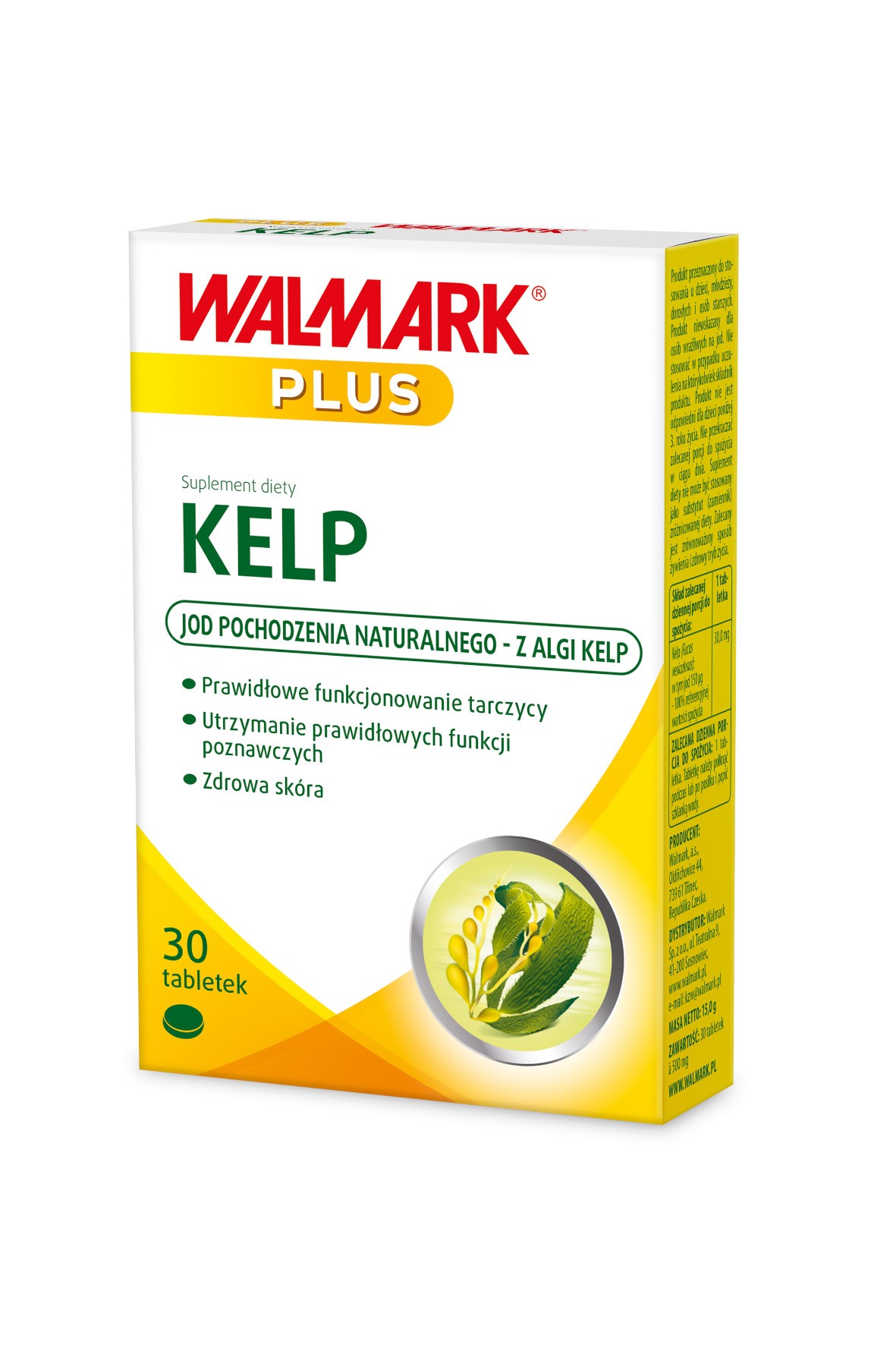 Kelp - suplement diety - układ nerwowy i tarczyca - 30 tabletek
