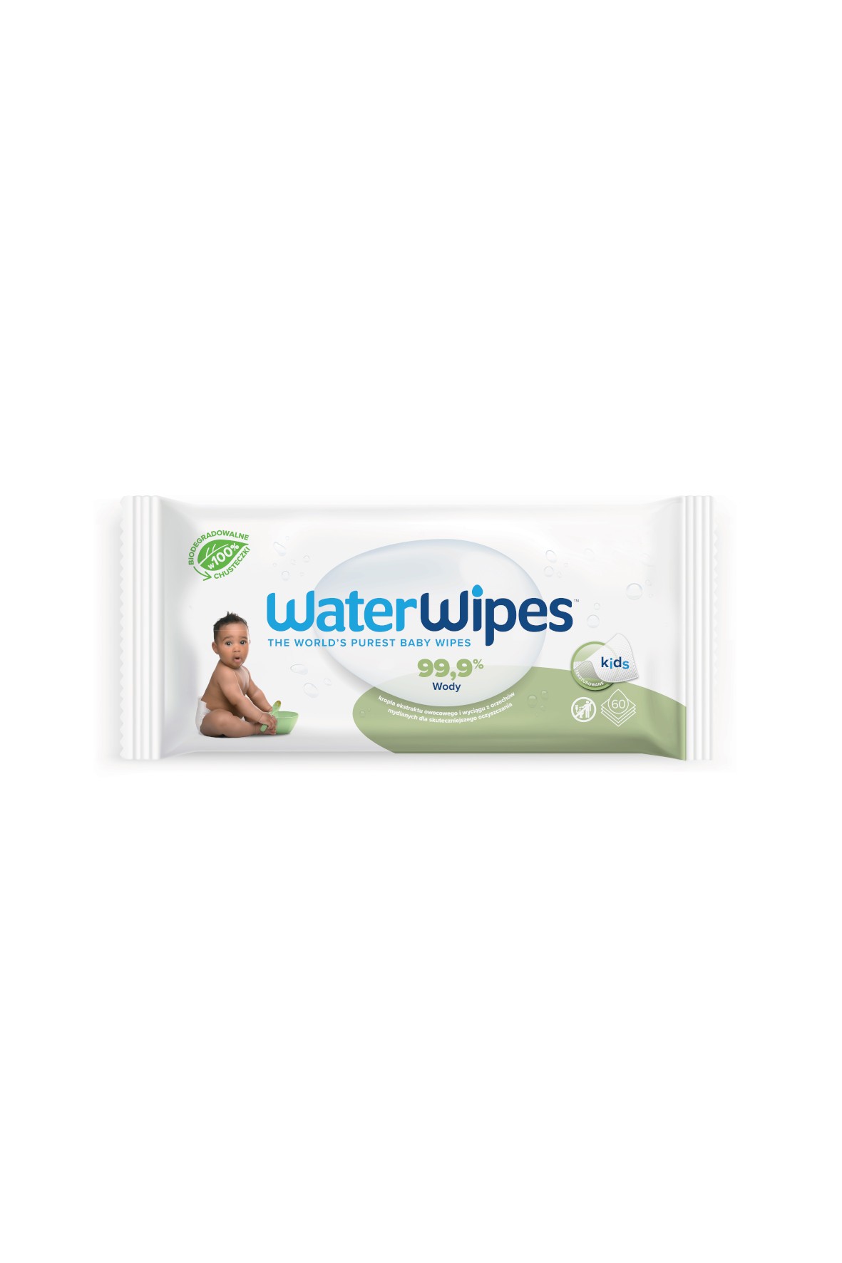 WaterWipes - Chusteczki nawilżane BIO Soapberry - 60 szt. 