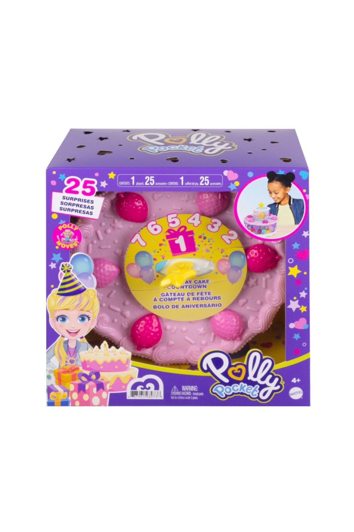 Tort urodzinowy Polly Pocket wiek 4+