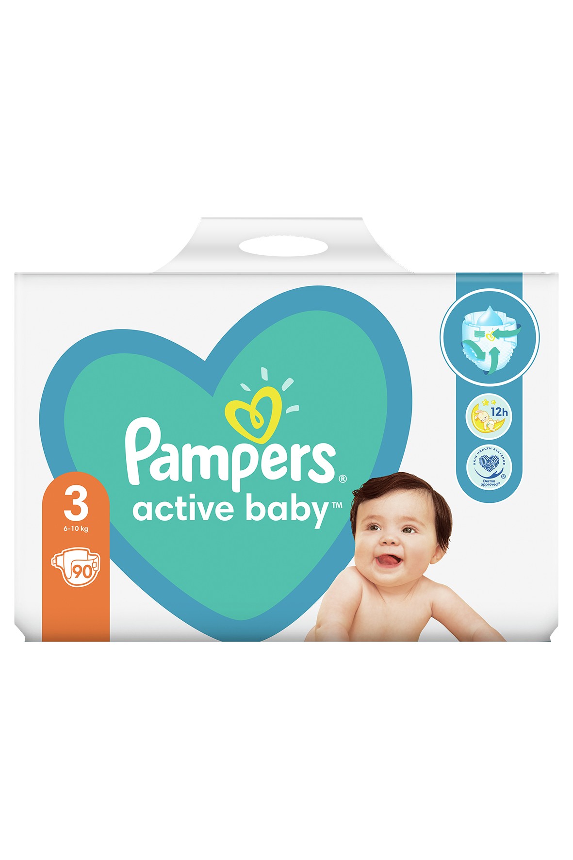 Pampers Active Baby, rozmiar 3, 90 pieluszek, 6-10kg