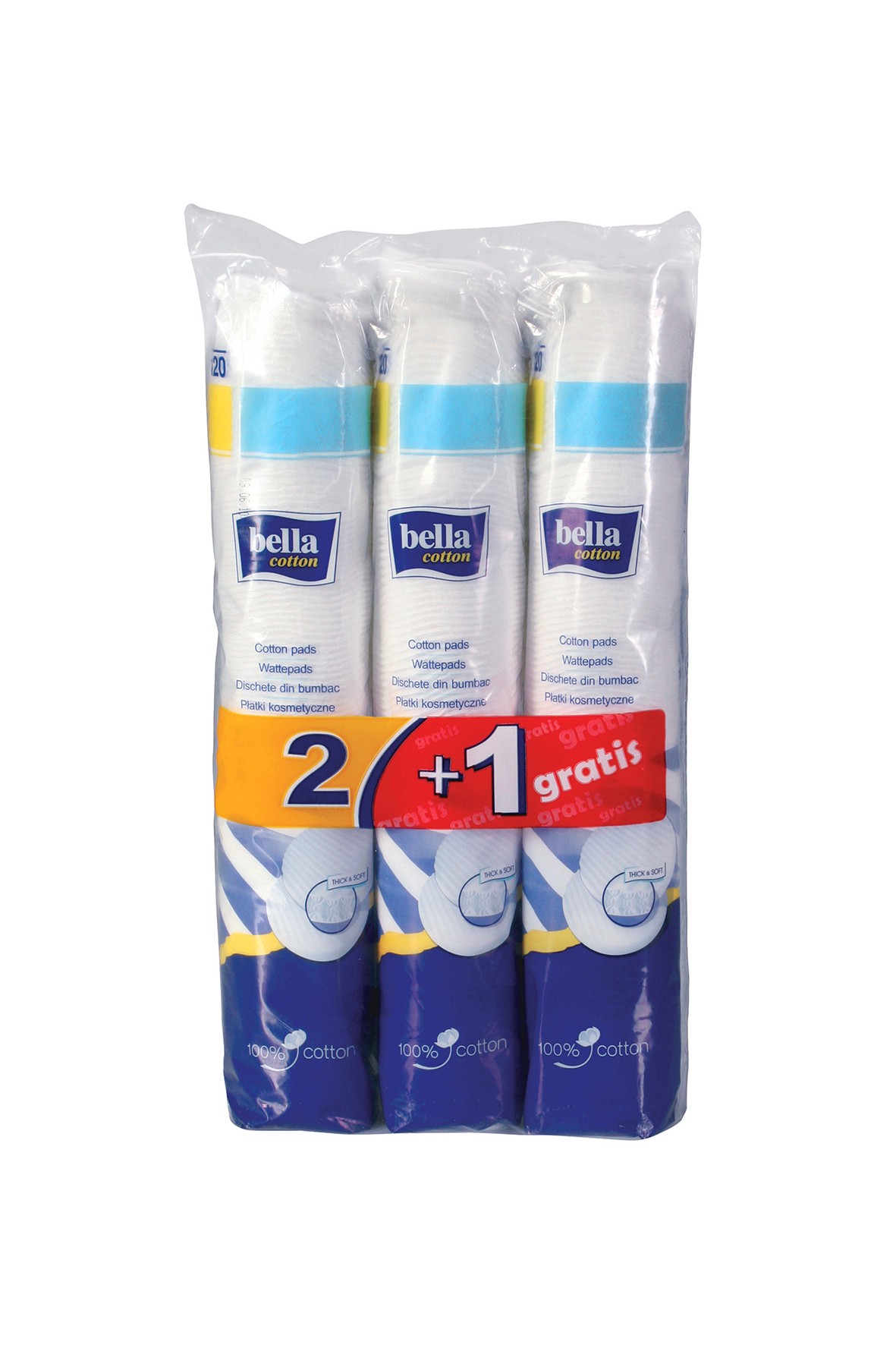 Pakiet płatki kosmetyczne bella 2+1- 360 szt