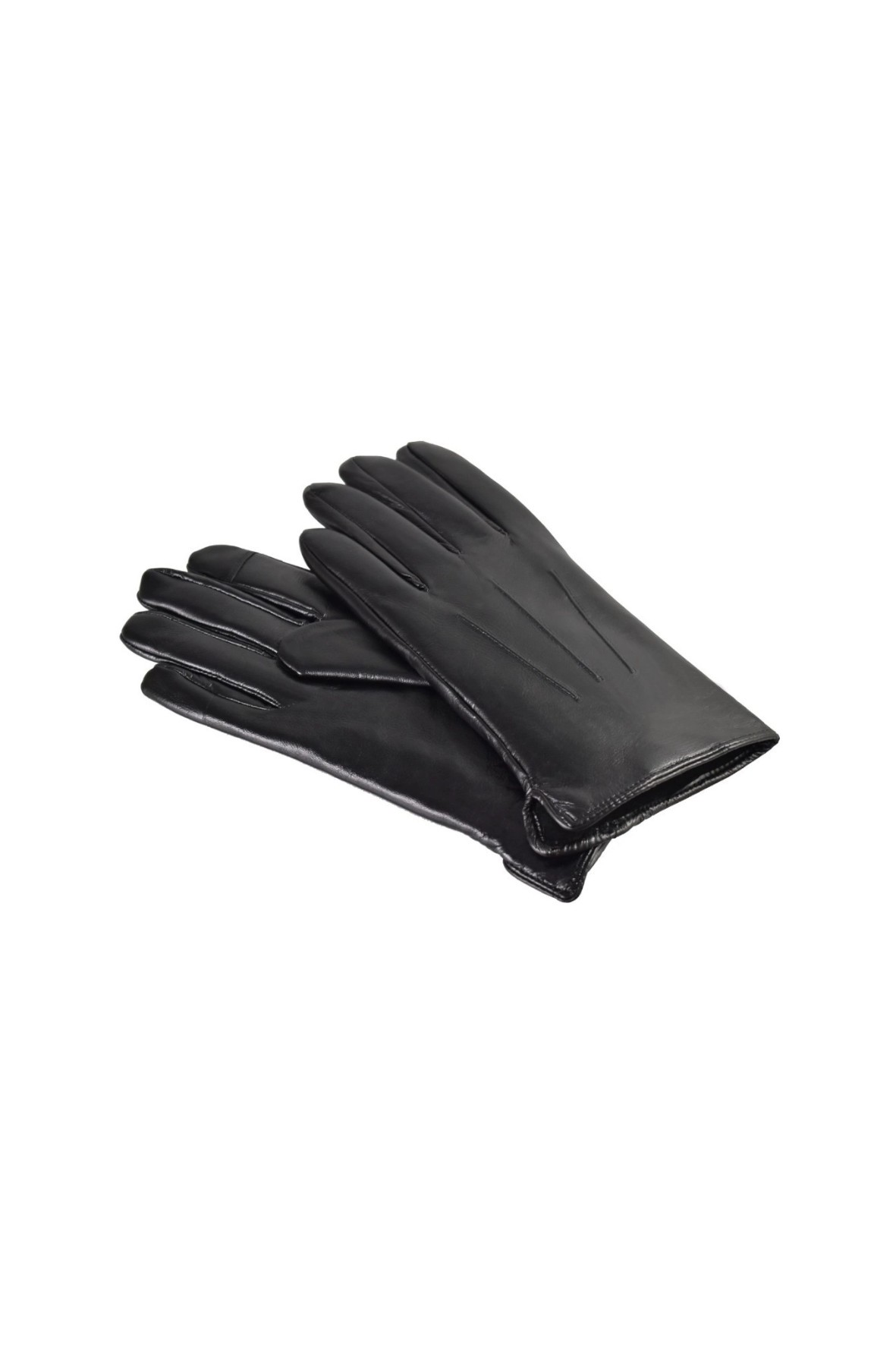 Rękawiczki męskie skórzane antybakteryjne - czarne roz. XL
