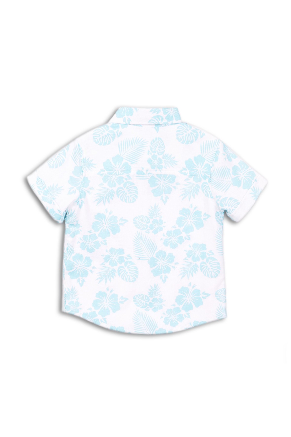 Koszula chłopięca w niebieskie kwiaty rozmiar 92/98