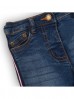 Spodnie dziewczęce jeansowe z lampasami