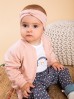 Bluza niemowlęca bomberka Rainbow - różowa