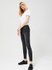 Spodnie damskie jeansowe typu high waist czarne