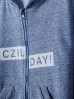 Dzianinowa bluza dla chłopca - Czil day!