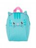 Plecak przedszkolny z kotem - niebieski