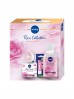 Zestaw XMAS NIVEA Rose Collection  (nawilżający żel-krem z organiczną wodą różaną i kwasem hialuronowym 50ml + micelarny płyn dwufazowy z olejkiem 400ml + pielęgnująca pomadka do ust Soft Rose 4,8g)