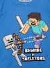 Niebieski t-shirt chłopięcy Minecraft