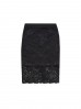Elegancka spódnica koronkowa dla kobiet- czarna