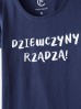 T-shirt damski z napisem Dziewczyny rządzą