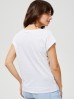 Biały t-shirt z nadrukiem