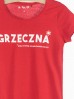 T-shirt damski z napisem Grzeczna