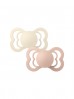 Bibs Supreme 2-pack Ivory & Blush S kauczuk hevea