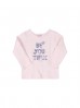 Bluzka niemowlęca z napisami - różowa 