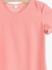 Różowa bluzka damska- krótki rękaw