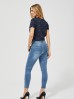 Jeansy damskie skinny - niebieskie