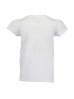 T-Shirt dziewczęcy biały w kolorowe paski