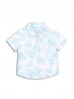 Koszula niemowlęca w niebieskie kwiaty 