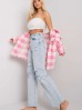 Jasnoniebieskie jeansy high waist z przetarciami