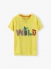 T-shirt chłopięcy w kolorze żółtym z napisem- Wild