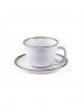 CAL WHITE Filiżanka porcelanowa 280ml ze spodkiem 15cm