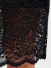Elegancka spódnica koronkowa dla kobiet- czarna