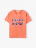 T- shirt dziewczęcy z napisem Create Inspire