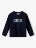 Bluza dresowa z dzianiny- granatowa COOL