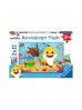 Puzzle dla dzieci 2D:  Baby Shark  2x12 elementów -wiek 3+