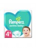 Pampers Active Baby, rozmiar 4+, 45szt, 10-15kg