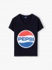 T-shirt damski Pepsi - czarny 
