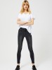 Spodnie damskie jeansowe typu high waist czarne