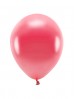 Balony Eco 30cm metalizowane jasny czerwony - 100szt