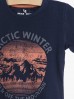 T-shirt chłopięcy granatowy- Arctic Winter