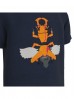 T-shirt bawełniany chłopięcy LEGO® granatowy