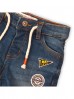 Jeansowe szorty chłopięce z nadrukiem