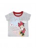 T-shirt dziecięcy z nadrukiem Minnie- szary