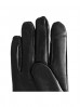 Rękawiczki męskie skórzane antybakteryjne - czarne roz. XL