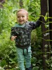 Spodnie niemowlęce bawełniane - niebieskie STAY GREEN