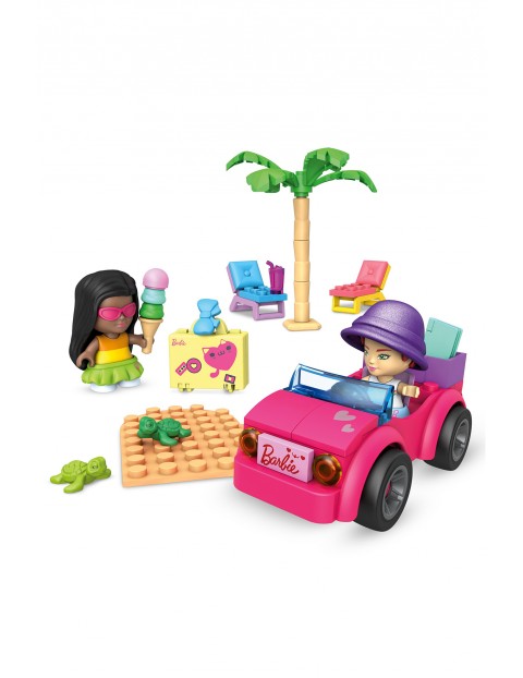 Mega Construx Barbie Plażowanie w Malibu Zestaw klocków + 2 figurki70el wiek 4+