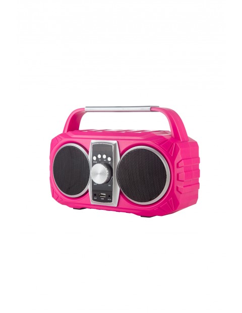 Radioodtwarzacz przenośny  Boombox różowy