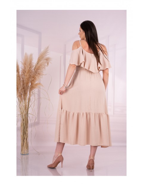 Długa sukienka Merribel Sunlov Beige one size