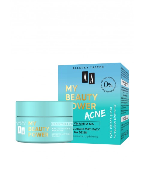 AA My Beauty Power Acne korygująco-matujący krem na dzień 50 ml