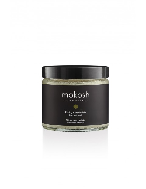 Mokosh Peeling solny do ciała Zielona kawa z tabaką 300g